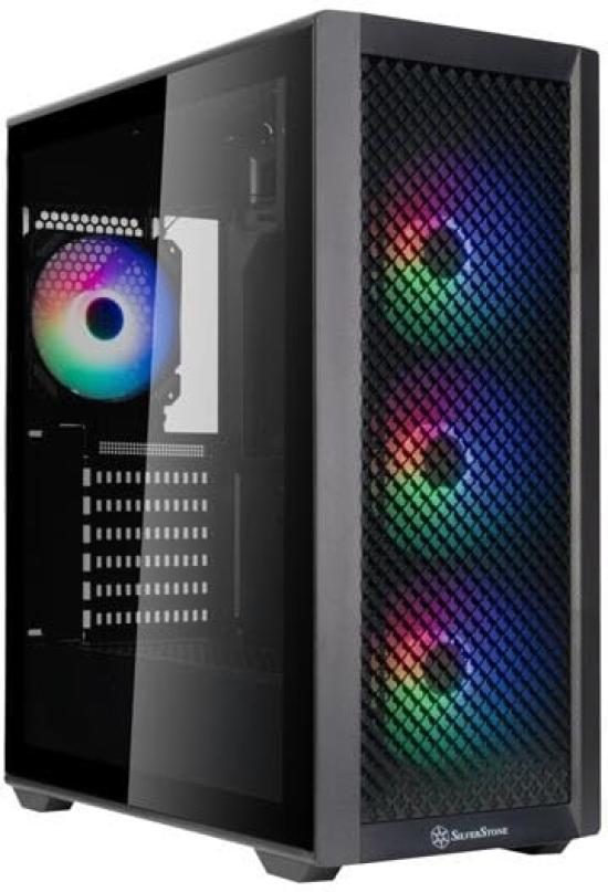 Корпус для ПК Silverstone SST-FA515XR-BG, Mid-Tower, ATX, Двойной радиатор, Радужные вентиляторы, Черный, Продукт авторизованного японского дистрибьютора