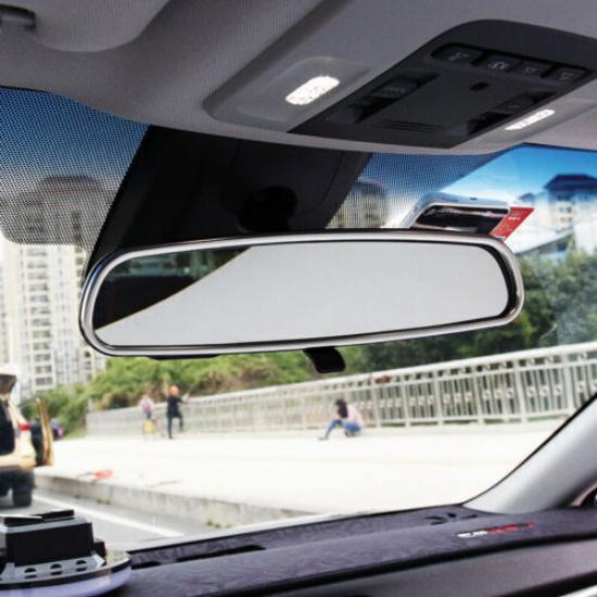Interior Console Rearview Mirror Frame For Toyota Camry Silver Steel 2018-