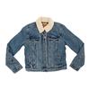 Levis Джинсовая куртка-шерпа на пуговицах Женские куртки Синяя 36136-0003
