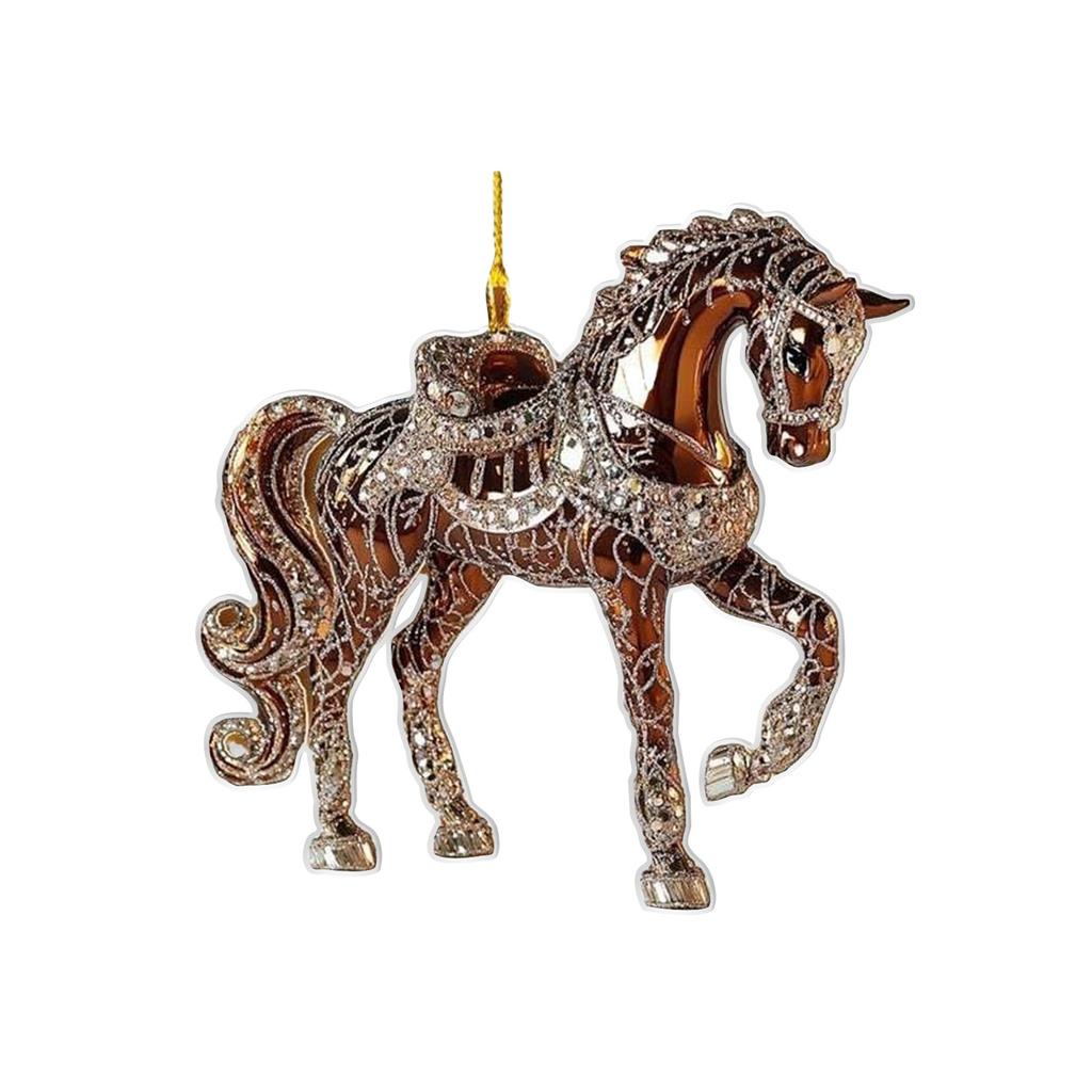 Подвеска-лошадь, Рождественское украшение-подвеска, В качестве подарочной подвески для любителей лошадей, Великолепная рождественская подвеска