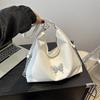 Chic Seam Stitching Tote Bag For Women 2024 Spring New Fashion Commuter Shoulder Bag