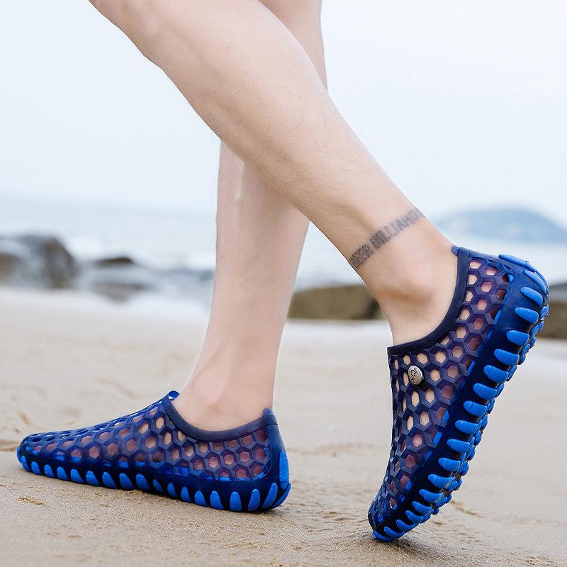 Пара сандалий новая сетчатая река прослеживаемость летняя одежда нескользящие рыбацкие туфли мужские для ходьбы по воде пляжные туфли