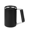 Pearl Metal Vacuum Insulated Beer Can Be Drunk from the Whole Stainless [BLKP] Cold/Warm Mug, 360ml, Can, Steel, BLKP, Black, AZ-5142