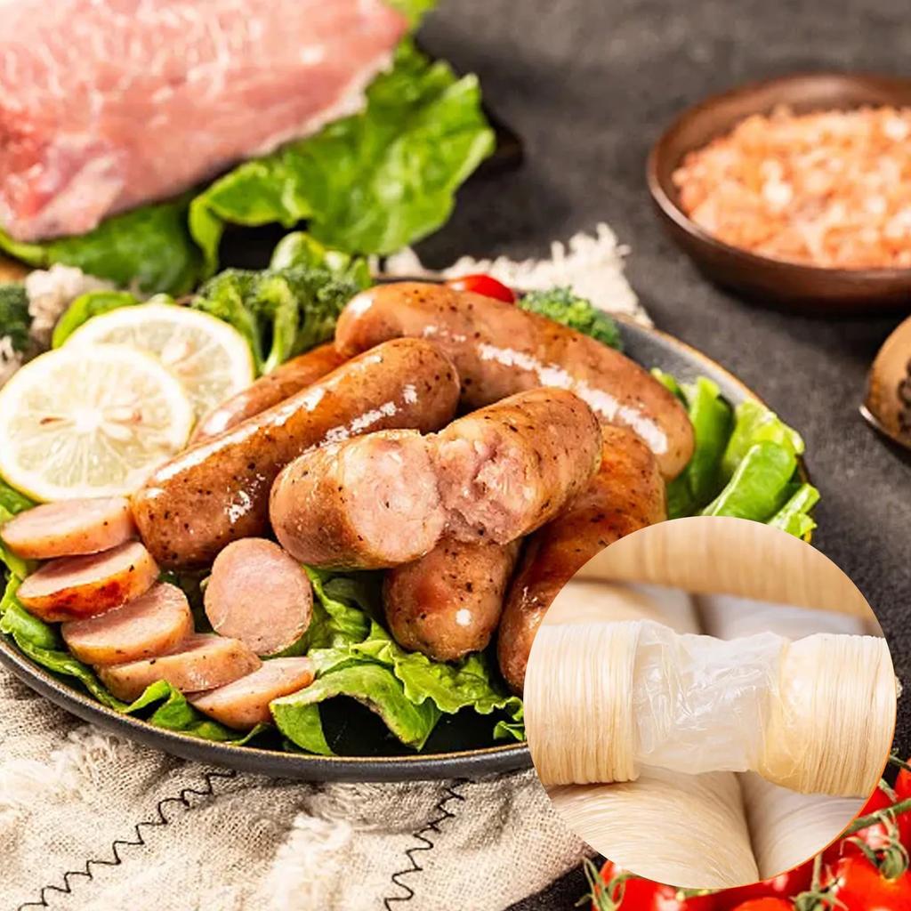 Мясная Кухонная Принадлежность Коллагеновые Оболочки Колбаса Ветчина Колбаса Колбаса для Жарки Диаметр Оболочек Форма для Выпечки Органайзер Выдвижной Инструмент