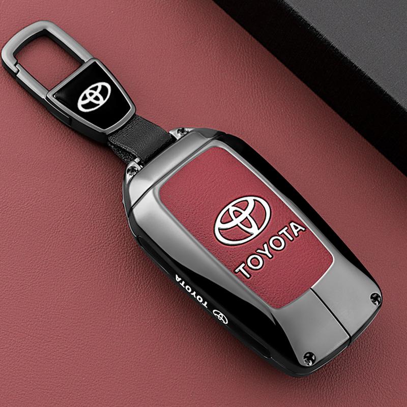 BAXL9 Чехол-брелок из цинкового сплава для ключа автомобиля Toyota RAV4 Highland Coralla Hilux Fortuner Land Cruiser Camry Crown Аксессуары
