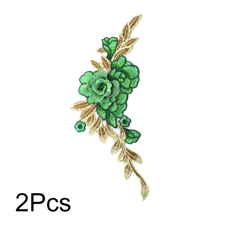 2 шт. 3D пион шитье своими руками кружевные нашивки модное платье вышитая ткань наклейка цветок аппликация чеонгсам нашивка