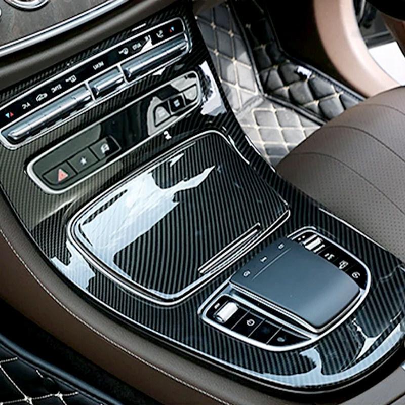 2pcs Car Interior Accessories Center Console Decoration Panel Cover Trim For Mercedes Benz E Class W213 S213 A238 C238 -