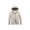 Cotton-padded Men's Winter Solid Color Graphene Slim-fit Removable Cap Thickened Hooded Jacket Men's