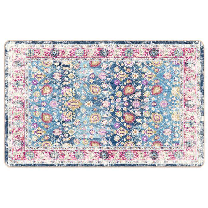 VidaXL Tapis lavable multicolore 190x300 cm antidérapant 136601