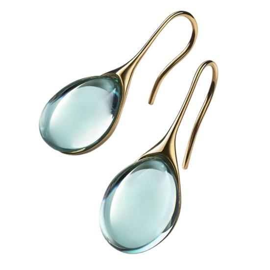 1 пара женских серег в форме капли воды, прозрачные высококачественные серьги из искусственного кристалла