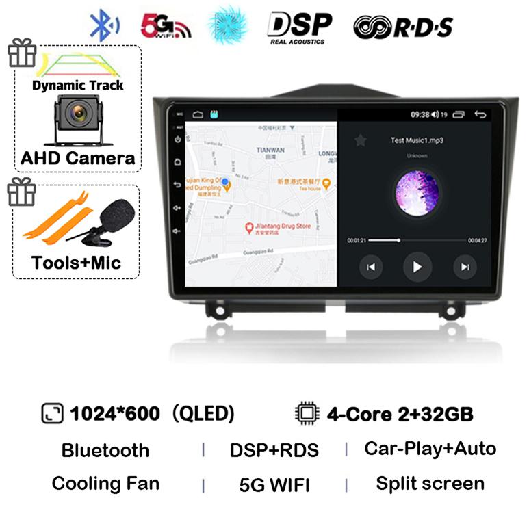 Android 14 Carplay Автомагнитола для LADA BA3 Granta Cross 2018 2019 GPS Навигация Мультимедиа Видео Плеер Стерео 2 Din DVD 4G