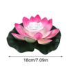 Светодиодный водонепроницаемый плавающий лотосный светильник на батарейках, искусственный цветок лилии, ночник для пруда, бассейна, сада, аквариума, декор для воды