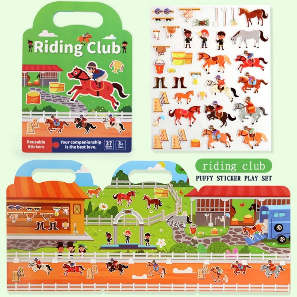 Детская книга с наклейками «Сделай сам», наклейки с пузырьками, наклейки-желе, игрушка, детская портативная многоразовая тихая книга для занятий