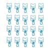 20pcs Paper Clips Attractive Decorative Stable Reliable Hollow Design Elegant Style Reusable Clamps