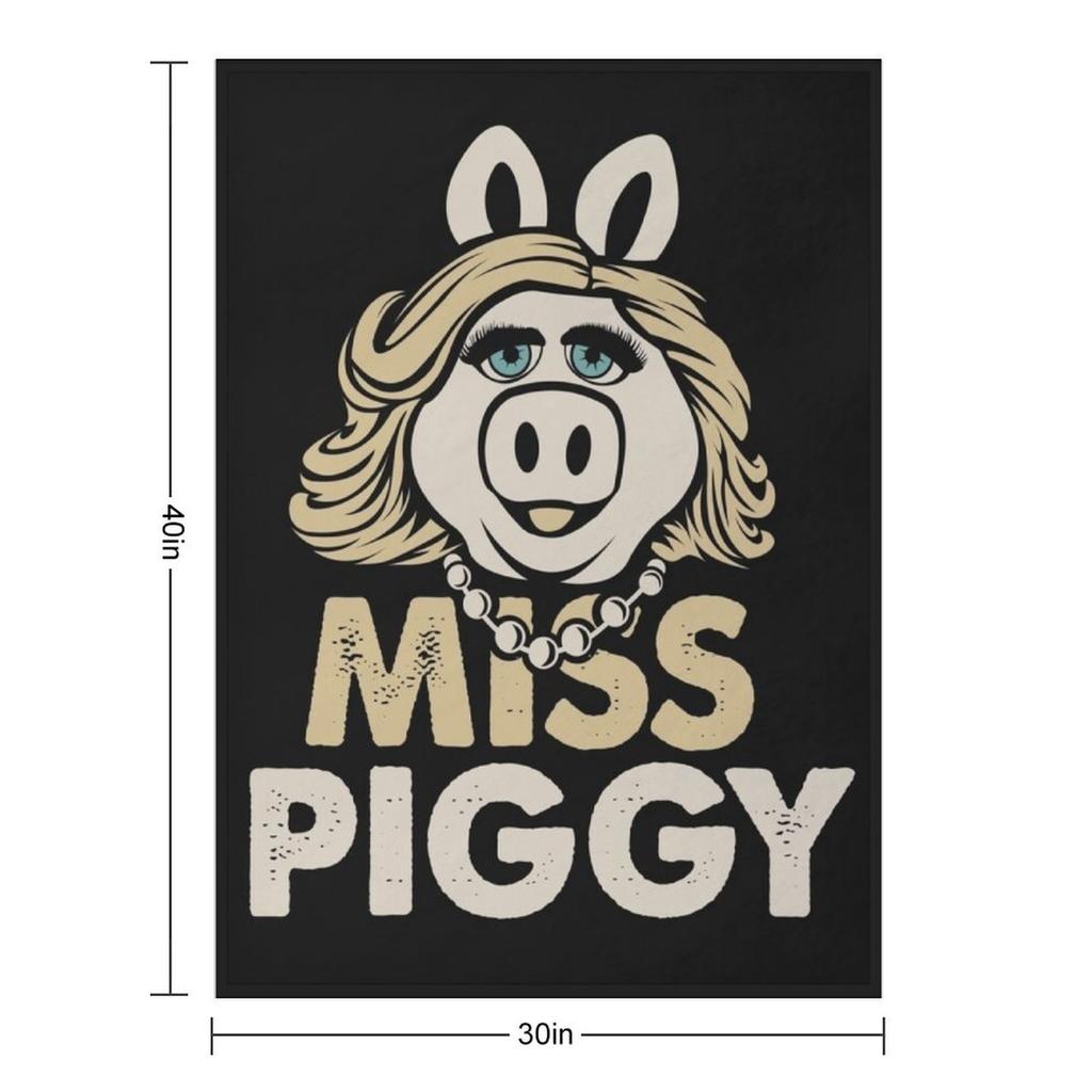 Miss Piggy Throw Blanket decorative christmas decoration valentine gift ideas Stuffeds Blankets