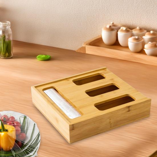 Yousheng Food Резак для пищевой пленки Диспенсер для пластиковой пленки со слайд-резаком Диспенсер для алюминиевой фольги Настенный органайзер для хранения на кухне