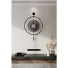 Medium Size - Luxry With Smoked Glass Luxry E X C L U S I V E - Black Metal Wall Clock