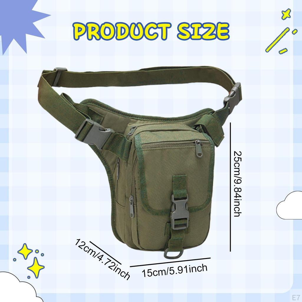 Bag Leg Pouch Oxford Cloth Crossbody Backpack Waist Pack Thigh for Cycling Riding Fishing Travel