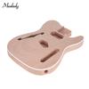 Unfinished Electric Guitar Body Blank Guitar Body Barrel DIY Mahogany and Composite Wooden Body Guitar Parts