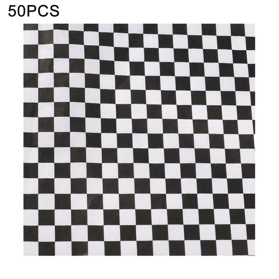 50 шт. оберток для сэндвичей, жиростойкая бумага для деликатесов, классические клетчатые вкладыши для корзинок, оберточная бумага для сэндвичей, бургеров, барбекю, вечеринок