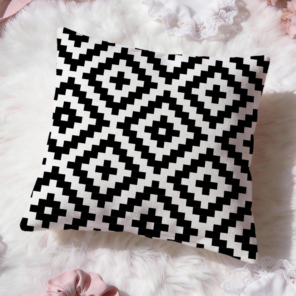 Weaving Cushion Cover Premium Comfort Reversible Pillow Cove Two in One Design for Any Room Car Interior