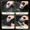 Stainless Steel Pot Brush with Replaceable Stains Oil Rust Removal Wire Head Ergonomic Handle Kitchen Scrubber