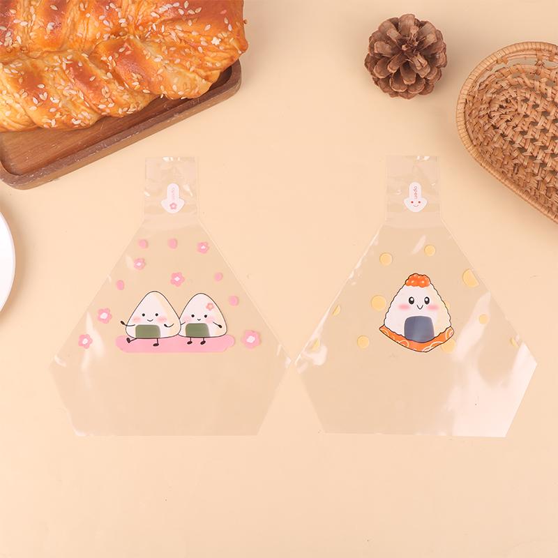 50 шт. милый мультфильм для треугольных рисовых шариков, упаковочная сумка, нори онигири, сумка для суши, форма для приготовления суши, аксессуары для бенто