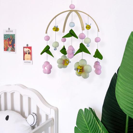 Игрушка-успокоитель Привлекательные яркие цвета Премиум Мультяшные детские мобили для кроватки Погремушка