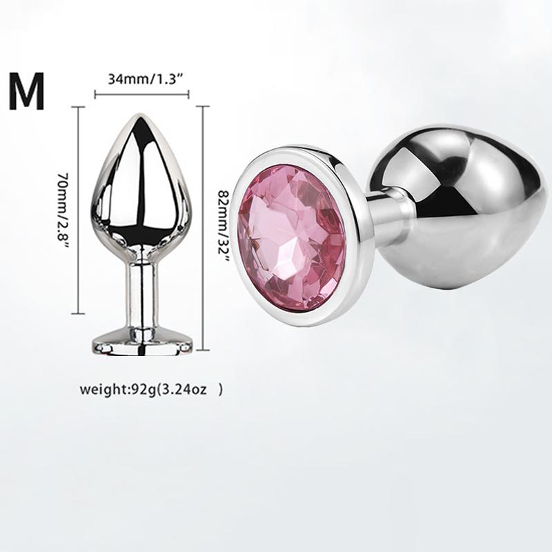 Мини Анальная пробка Игрушки для взрослых Для мужчин Женщин Анальная пробка Металл Эротика Интимная Эротика Секс-игрушки Пары Товары для взрослых XXS XS SML