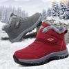Мужские ботинки Бренд Обувь для скалолазания Мужская Спортивная на открытом воздухе Хлопок Oes Зимняя Подкладка из флиса Высокий верх Толстая подошва Скалолазание Повседневные Теплые ботинки