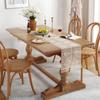 Nordic Style Macrame Table Runner Hollow Out Handmade Woven Tassels Bohemian Rustic Tapestry Tablecloth Cover Decoration