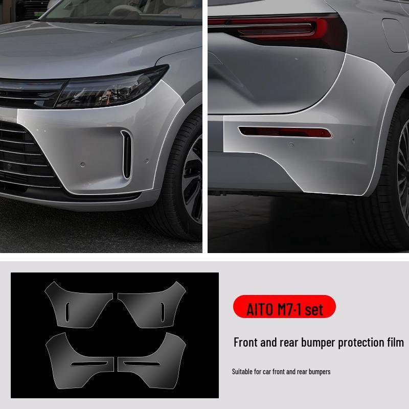 AITO M7 Pre-Cut Invisible TPU Protective Film for Front and Rear Bumpers