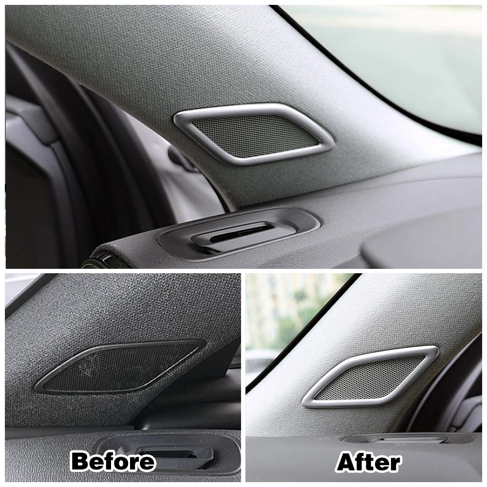Для Volvo XC40 2019-2024 A Pillar Audio Speaker Sound Ring Cover Frame Decoration Sticker