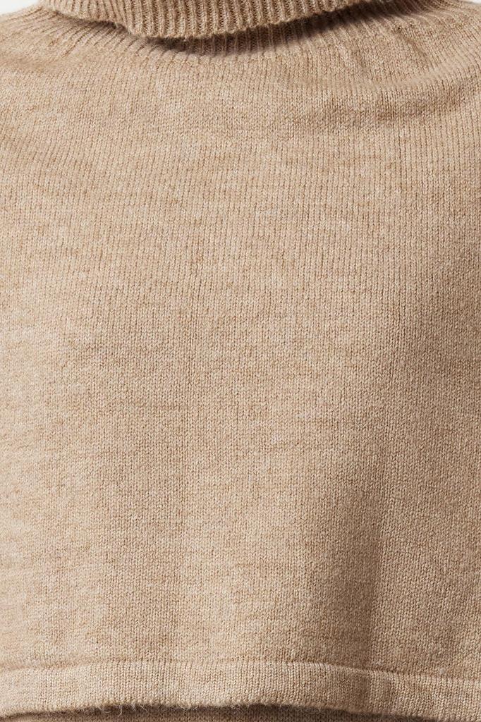 Женский свитер в элегантном стиле, норковый мягкий текстурированный трикотаж пончо, свитер