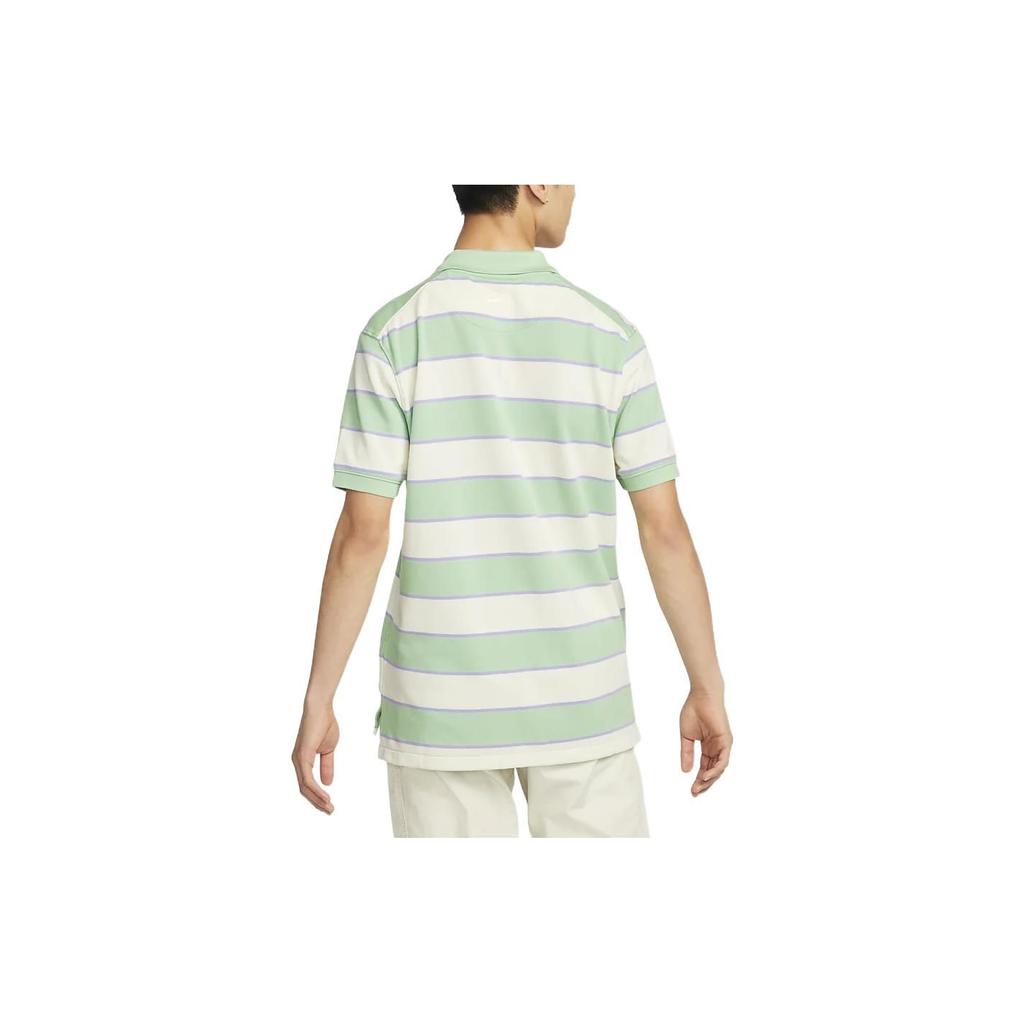 Nike Contrast Stripe Short Sleeve Polo Shirt Men Tops Green DH0901-308