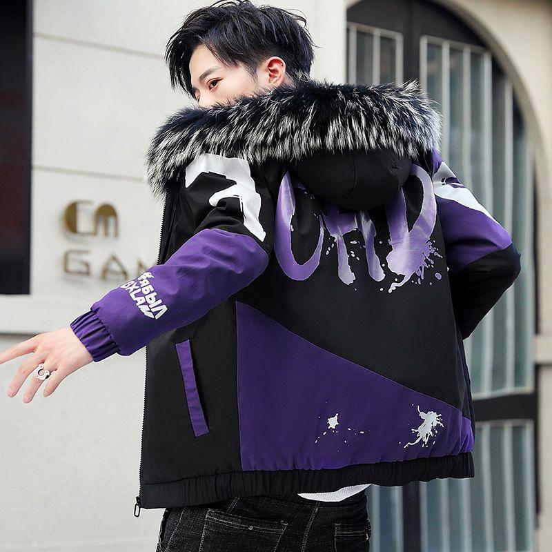 Winter Men's Fleece and Thickened Warm Jacket Fashionable Windbreaker