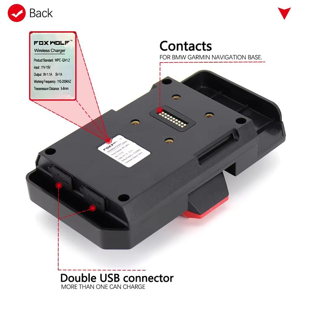 Для BMW R1250GS ADV беспроводной зарядный кронштейн для мобильного телефона с навигацией F900GS R1250 GS мотоцикл беспроводная зарядка R1200GS ADV