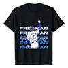 Freddie Freeman American Baseball Player Print Loose Round Neck Pure Cotton Short Sleeved T-Shirts Unisex