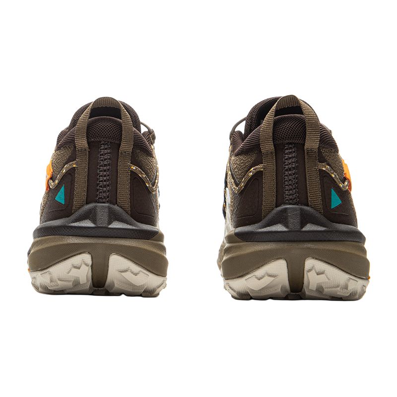 Li Ning YOUNG Outdoor Comfortable Slip Resistant Abrasion Resistant Low top Kids Lifestyle Shoes Gray Brown YKEU006-7