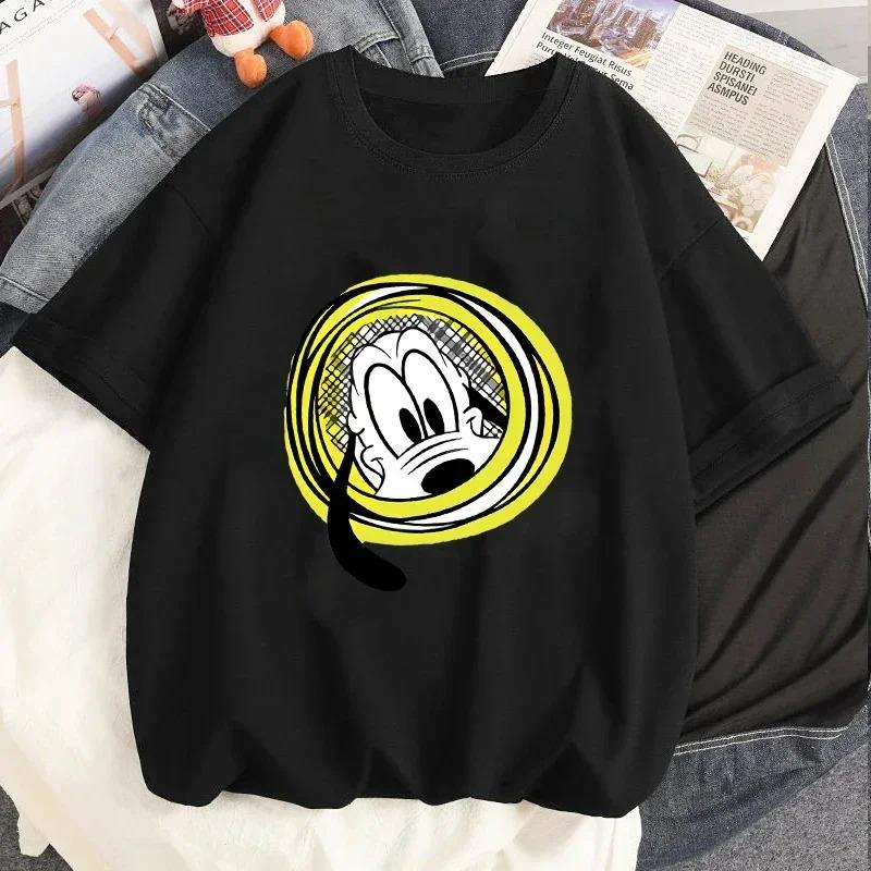 Cute Mouse Graphic Women Tshirt Cartoon Printed Short Sleeve Tee Shirt Funny Duck T Shirts Summer Streetwear Y2k Clothes Tops