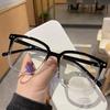 1pc Lightweight Square Clear Lens Anti Blue Light Glasses For Women Men