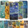 Van Gogh Oil Painting Silicone Case for Apple iPhone 12 13 Mini 11 Pro SE XS X XR Max 8 7 6S 6 Plus 5S