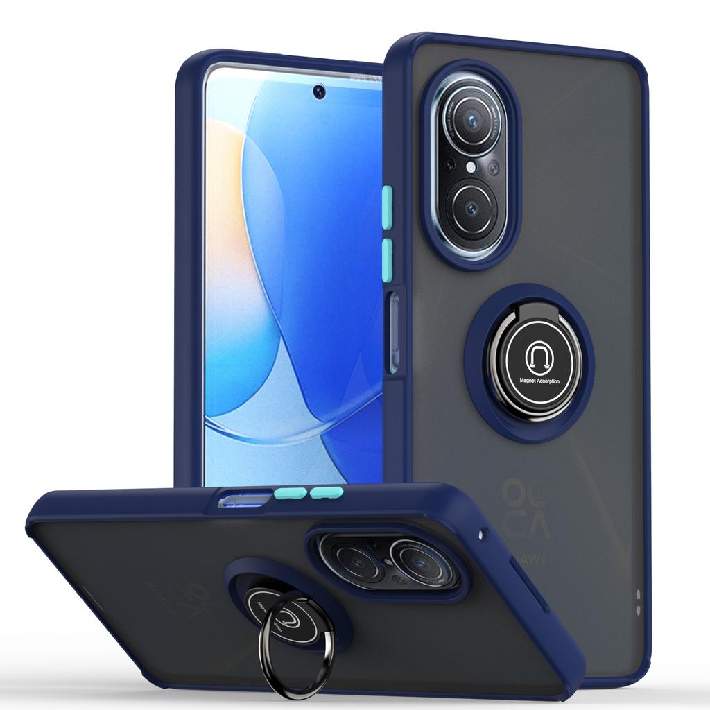 Противоударный матовый чехол-броня с магнитным кольцом для Honor 50 SE huawei Nova 9 SE Чехол-подставка с магнитным держателем-кольцом