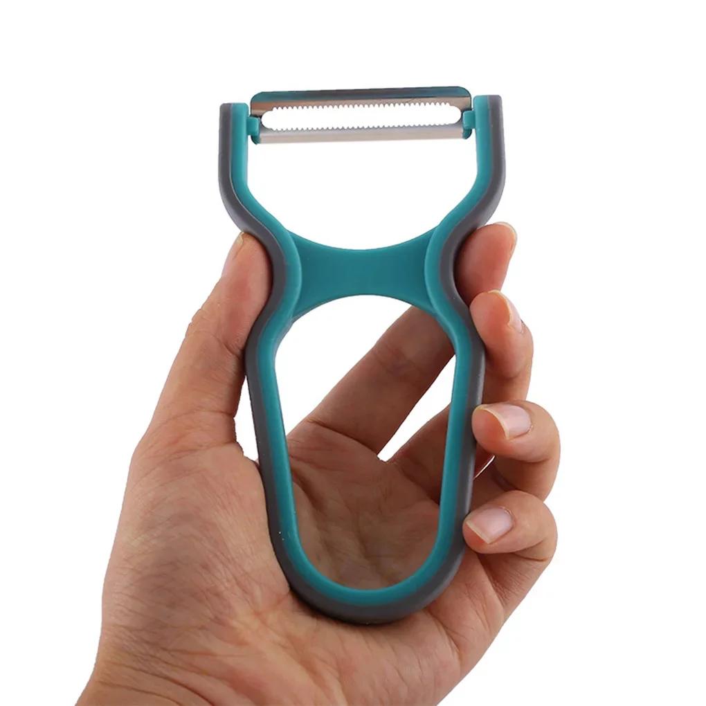 3 шт./набор овощечистка из нержавеющей стали с нескользящей ручкой ручной кухонный инструмент для очистки цвет случайный кухонные принадлежности