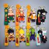 Аниме Dragon Ball Z Супер Сайян Гоку Фигурка Брелок Милый Мультяшный Персонаж Брелок Подвеска на Сумку Аксессуары для Фанатов