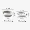 Space-saving Foldable Wash Basin Lightweight Plastic Wash Tub  for Bathroom Kitchen Camping Travel