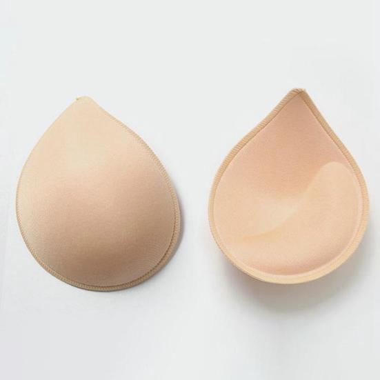 Women's Bra Pad Inserts Removable Tear Drop Shape Bra Cup Inserts Push Up Breast Enhancer for Swimsuits Yoga Sports Bras