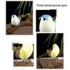 Simulation Bird Feathered Foam Bird Ornament Artificial Sparrow Statue Fake Bird with Clip for DIY Decoration Children Toy