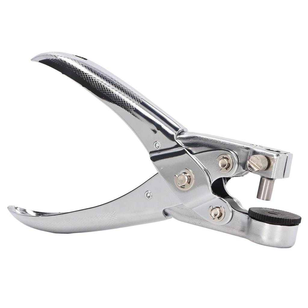 Дырокол из хромированного металла диаметром 0,28 дюйма, экономящий усилия, высокопрочный дырокол для пластика