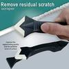3 In 1 Multifunctional Glue Scraper Metal Head Black Multi Angle Scraper for Trimming Removing Residual Glue Beautiful Seam Tool